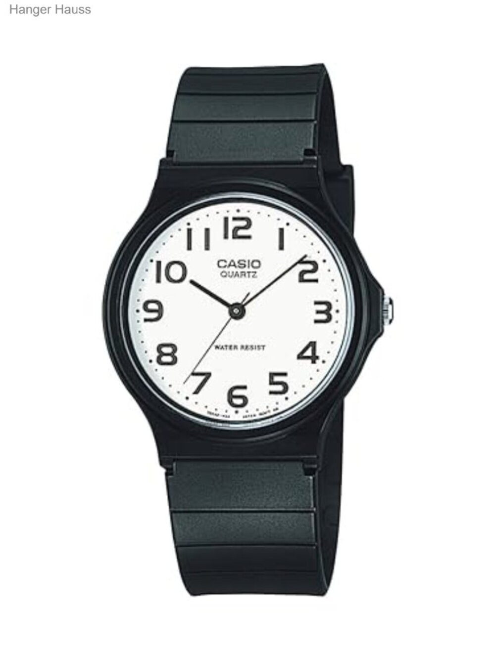 Men's Slim Analog Quartz Watch Water Resistant Resin Band